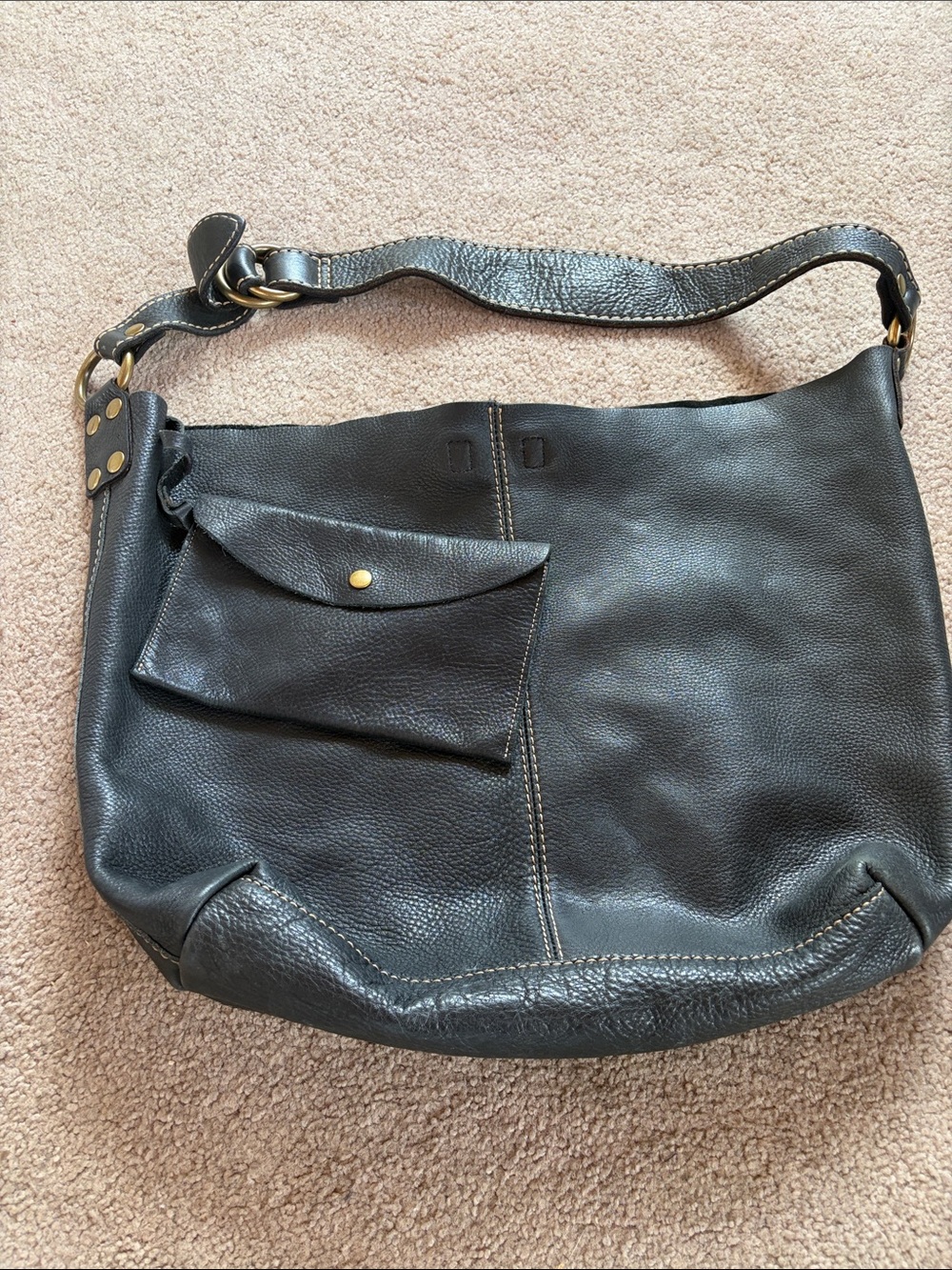 Awesome Black Pebble Texture Sack Bag